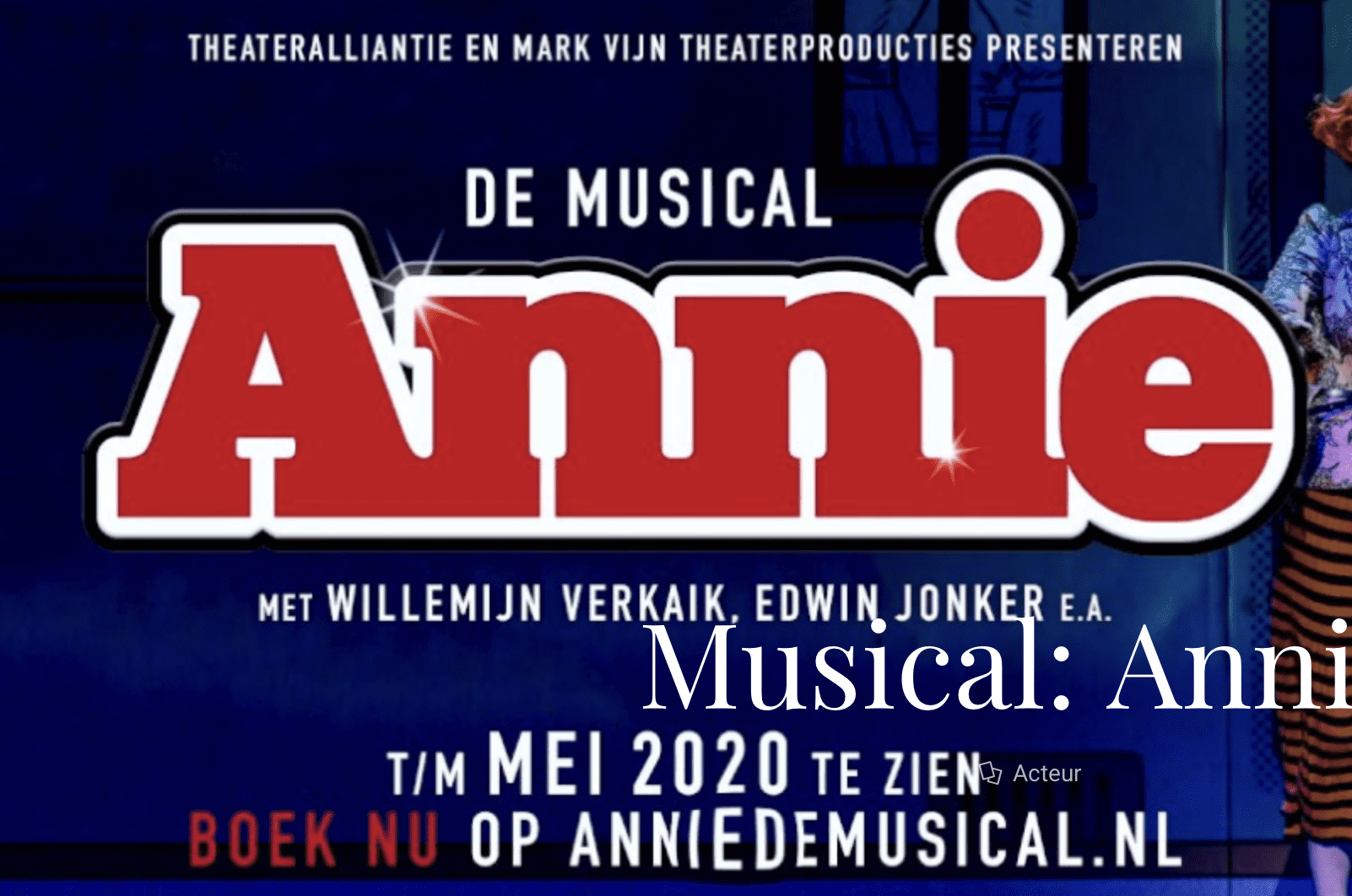 Sil van der Zwan als Micky in Musical Annie